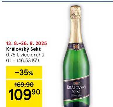Královský Sekt, 0.75 l