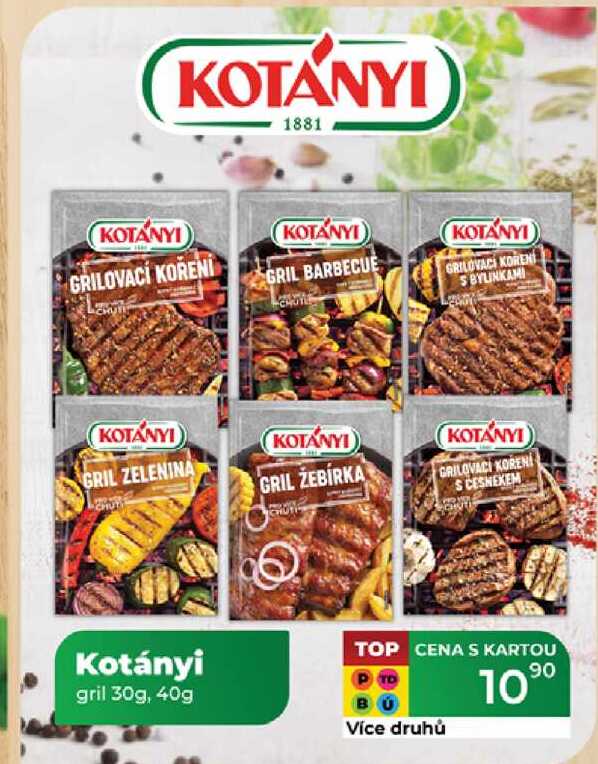 Kotányi gril 30g, 40g 