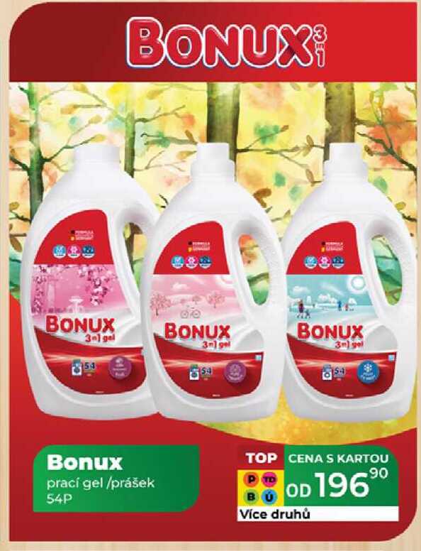 Bonux prací gel/prášek 54P 