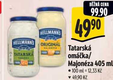 Tatarská omáčka/Majonéza, 405 ml