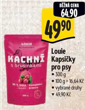 Louie Kapsičky s brusinkami pro psy, 300 g 