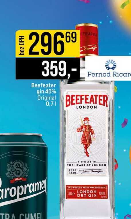 Beefeater gin 40% Original 0.7l