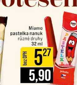 Miamo pastelka nanuk různé druhy 32 ml 