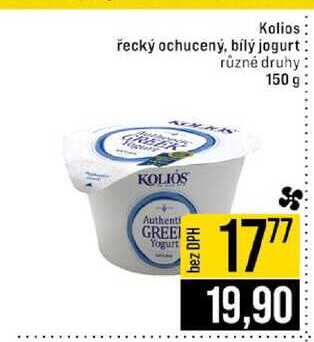 Kolios řecký ochucený bílý jogurt různé druhy 150 g