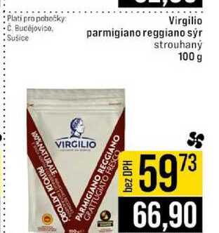 Virgilio parmigiano reggiano sýr strouhaný 100 g 