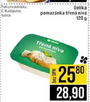Delika pomazánka třená niva 120 g 