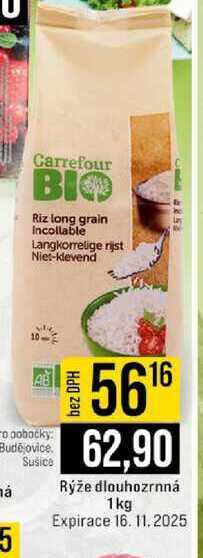 Rýže dlouhozrnná 1kg