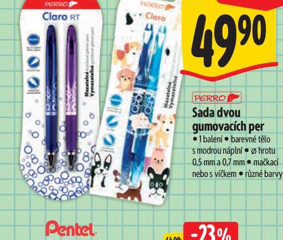   Sada dvou gumovacích per 1 balení 