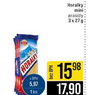Horalky mini arašidy 3x 27g