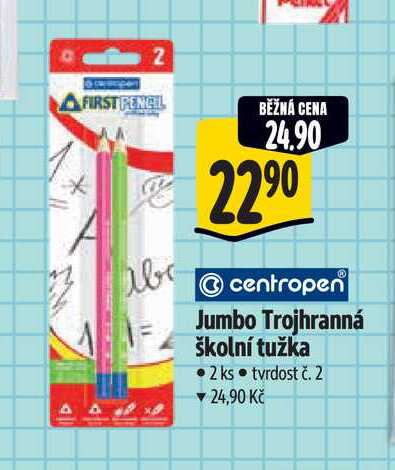  Jumbo Trojhranná školní tužka 2 ks 