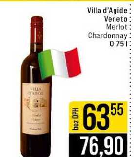 Villa d'Agide Veneto Merlot Chardonnay 0,75l
