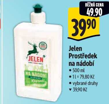 Jelen Prostředek na nádobí, 500 ml  