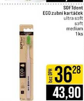 SOFTdent ECO zubní kartáček ultra soft soft medium 1ks