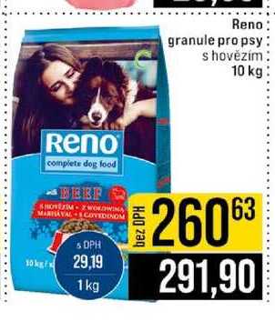 Reno granule pro psy shovězím 10 kg