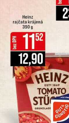 Heinz rajčata krájená 390 g 