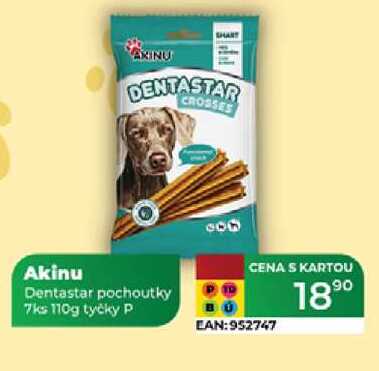 Akinu Dentastar pochoutky 7ks 110g tyčky P 