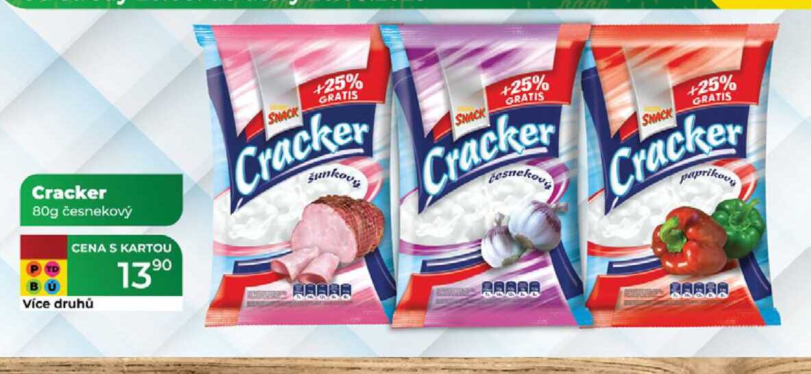 Cracker 80g česnekový  