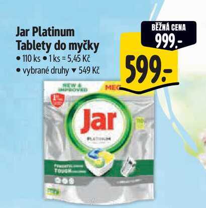 Jar Platinum Tablety do myčky 110 ks 