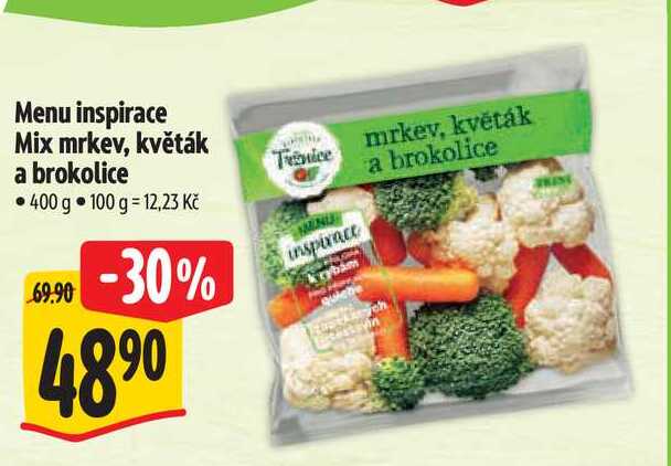 Menu inspirace Mix mrkev, květák a brokolice 400 g 