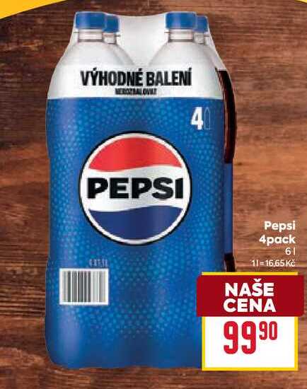 Pepsi 4pack 6l