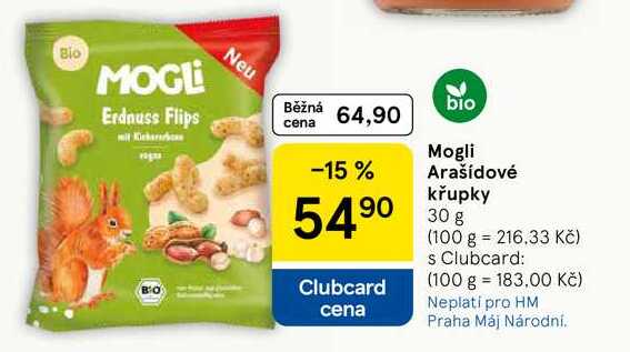 Mogli Arašídové křupky, 30 g 