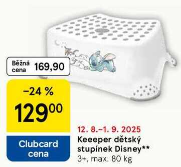 Keeeper dětský stupínek Disney, 3+. max. 80 kg 