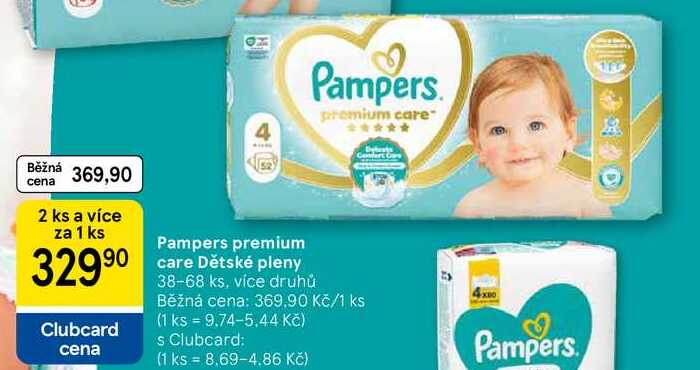 Pampers premium care Dětské pleny, 38-68 ks, více druhů
