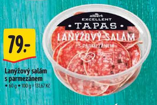 Lanýžový salám s parmezánem, 60 g 