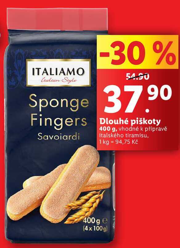 Dlouhé piškoty, 400 g