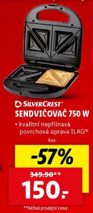 SENDVIČOVAČ 750 W 