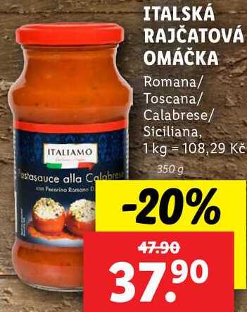 ITALSKÁ RAJČATOVÁ OMÁČKA, 350 g
