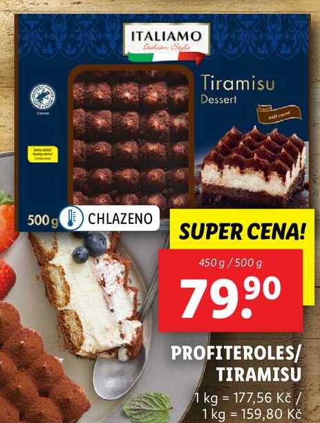 PROFITEROLES/TIRAMISU, 450 g/500 g