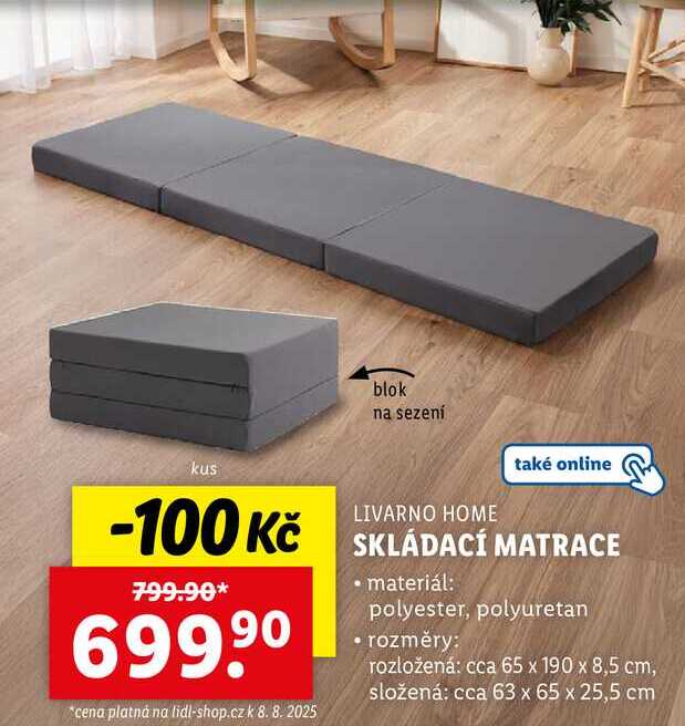 SKLÁDACÍ MATRACE 