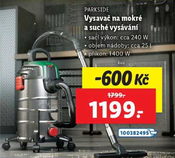Vysavač na mokré a suché vysávání 