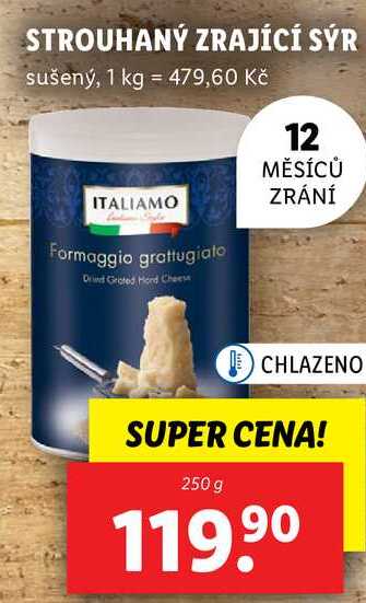 STROUHANÝ ZRAJÍCÍ SÝR, 250 g
