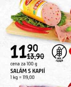 Salám s kaplí 100g