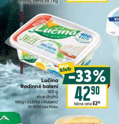 Lučina Rodinné balení 180 g 