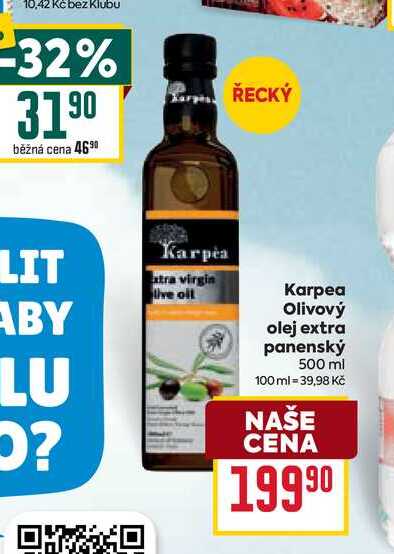 Karpea Olivový olej extra panenský 500 ml