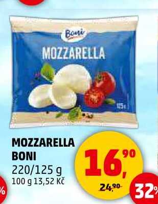 MOZZARELLA BONI, 220/125 g  