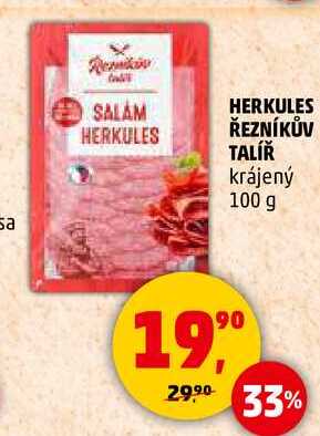 HERKULES ŘEZNÍKŮV TALÍŘ krájený, 100 g
