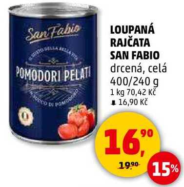 LOUPANÁ RAJČATA SAN FABIO drcená, 400/240 g