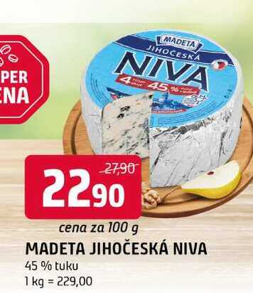 Madeta Jihočeská Niva 100g