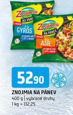 Znojmia na pánev 400 g vybrané druhy 