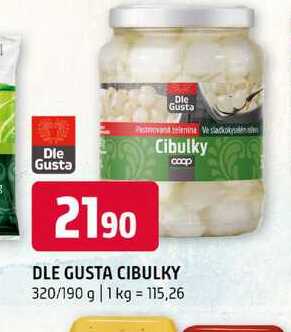 Die Gusta cibulky 320/190 g 