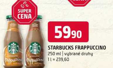 STARBUCKS FRAPPUCCINO 250 ml vybrané druhy