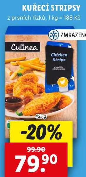 KUŘECÍ STRIPSY, 425 g
