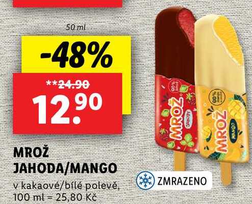 MROŽ JAHODA/MANGO, 50 ml