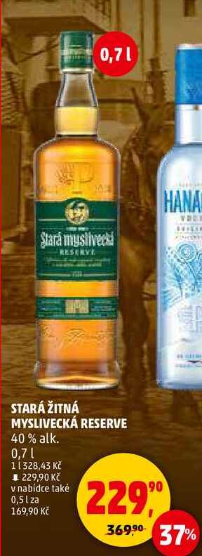 STARÁ ŽITNÁ MYSLIVECKÁ RESERVE 40% alk., 0,7 l