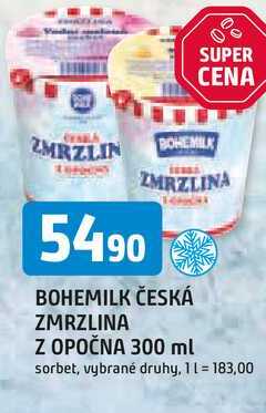 BOHEMILK ČESKÁ ZMRZLINA Z OPOČNA 300 ml 