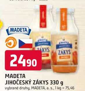 MADETA JIHOČESKÝ ZÁKYS 330 g 